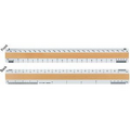 4 Bevel Architectural Ruler w/ Clear Vinyl Case (12")